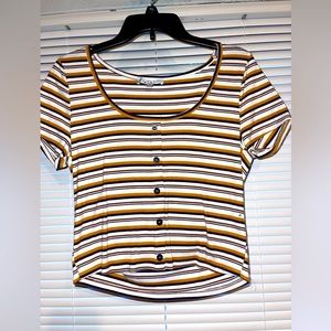 striped crop top